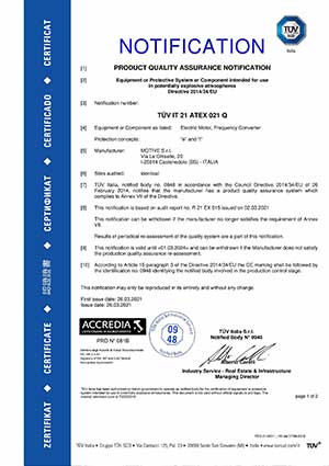 Certificato ISO 80079